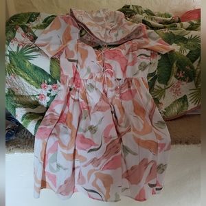 Abercrombie & Fitch Poplin Tie Front Dress